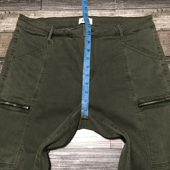 Pistola Cargo Pocket Jeans Women’s 33 Green (Inseam 26.5) Stretch Casual - Picture 3 of 12